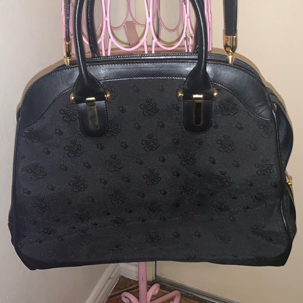 🎁Made in Italy Elegant Designer Orient Express Black Leather Shoulder Bag